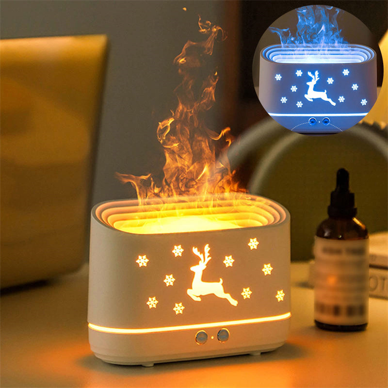 🦌 Elch-Flammen-Diffuser – stilvoller Duft & sanftes Licht in einem
