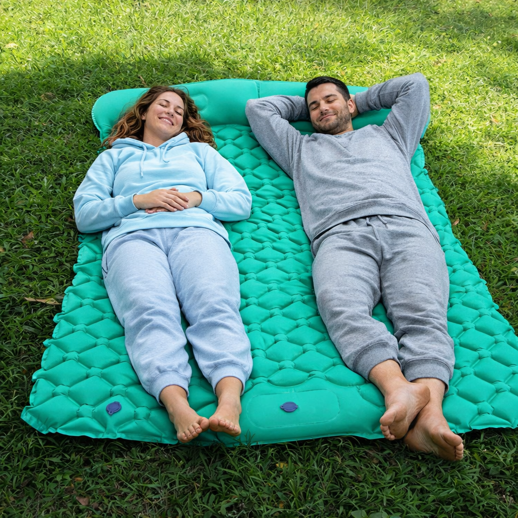 🛏️ Doppelte Camping-Luftmatratze